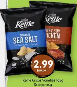 Spudshed Kettle Crisps Varieties offer