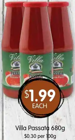Spudshed Villa Passata offer