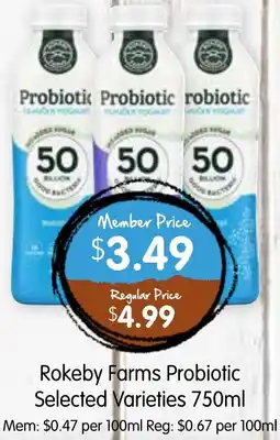 Spudshed Rokeby Farms Probiotic offer