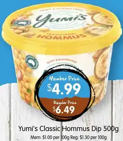 Spudshed Yumi's Classic Hommus Dip offer