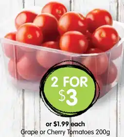 Spudshed Grape or Cherry Tomatoes offer