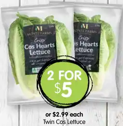 Spudshed Twin Cos Lettuce offer