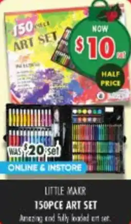 Lincraft Little makr 150pce art set offer