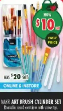 Lincraft Makr Art Brush Cylinder Set offer