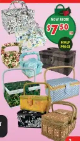 Lincraft Makr fabric sewing basket offer