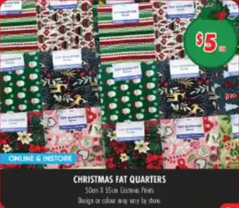 Christmas fat quarters