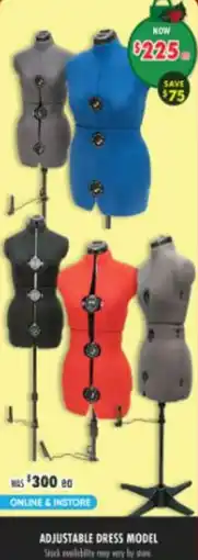 Lincraft Adjustable dress model offer