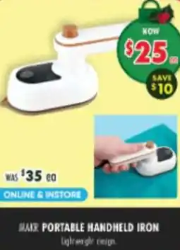 Lincraft Makr portable handheld iron offer