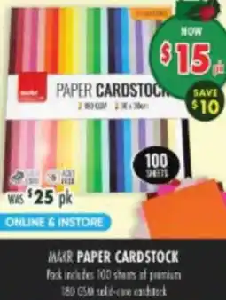 Lincraft Paper Cardstock offer
