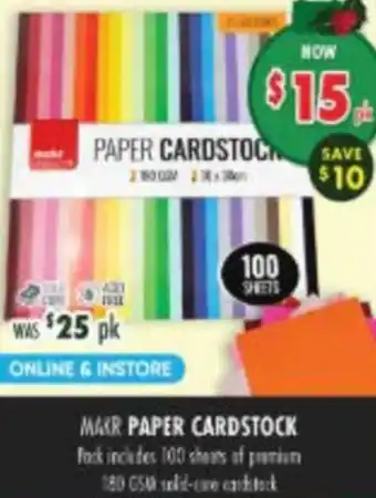 Lincraft Paper Cardstock offer