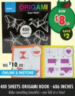 Lincraft Origami book offer
