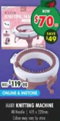 Lincraft Knitting Machin offer