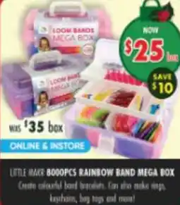 Lincraft Little Makr Rainbow Band Mega Box offer