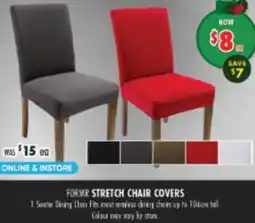 Lincraft Formr stretch chair covers offer