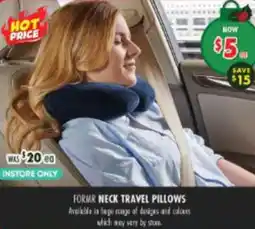 Lincraft Formr neck travel pillows offer