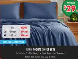 Lincraft Alaria Sheet Set offer