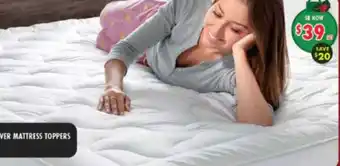 Lincraft Formr cotton cover mattress toppers offer