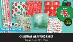 Lincraft Christmas wrapping paper offer