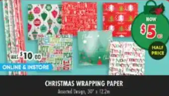 Lincraft Christmas wrapping paper offer