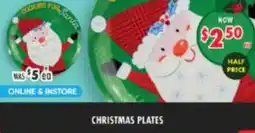 Lincraft Christmas plates offer