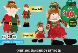 Lincraft Christmas standing or sitting elf offer