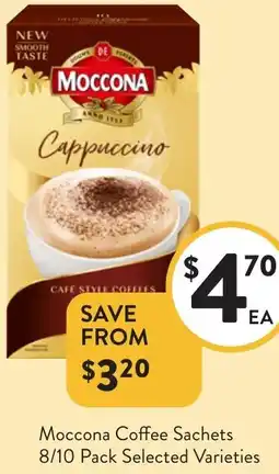 Foodworks Moccona Coffee Sachets offer