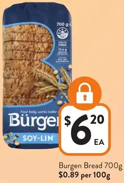 Foodworks Burgen Bread offer