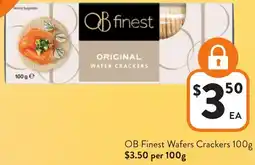 Foodworks OB Finest Wafers Crackers offer