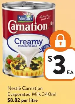 Foodworks Nestlé Carnation Evaporated Milk offer