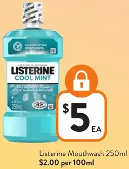 Foodworks Listerine Mouthwash offer
