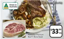 Foodworks Australian Premium Beef T-Bone Steak offer