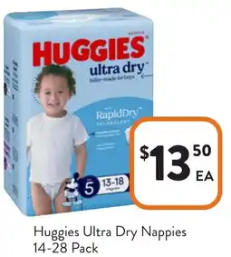 Foodworks Huggies Ultra Dry Nappies offer