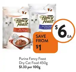 Foodworks Purina Fancy Feast Dry Cat Food offer