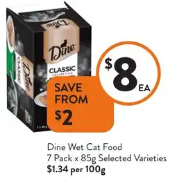 Foodworks Dine Wet Cat Food offer