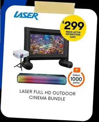 Laser full hd outdoor cinema bundle