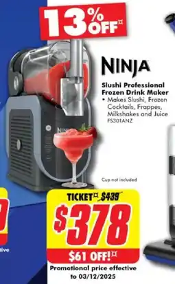 The Good Guys NINJA Slushi Professional Frozen Drink Maker offer