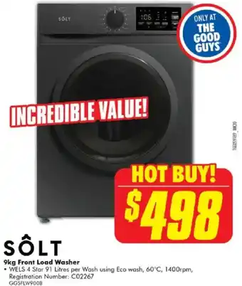 The Good Guys SOLT Front Load Washer offer