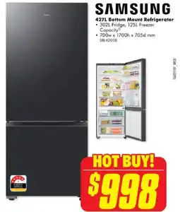 The Good Guys Samsung Bottom Mount Refrigerator offer