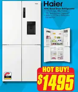 The Good Guys Haier Quad Door Refrigerator offer