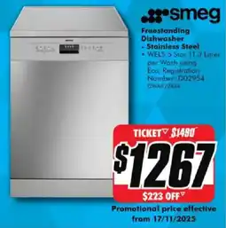 The Good Guys Freestanding Dishwasher Stainless Steel offer
