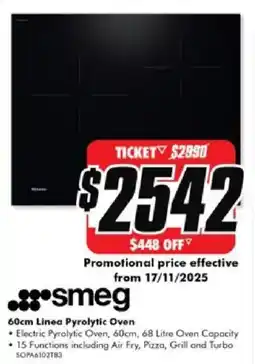 The Good Guys Linea Pyrolytic Oven offer