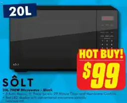 The Good Guys SOLT 700W Microwave - Black offer