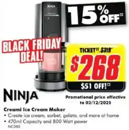 The Good Guys Ninja Creami Ice Cream Maker offer