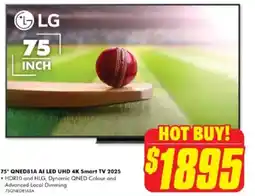 The Good Guys 75" QNED81A AI LED UHD 4K Smart TV 2025 offer
