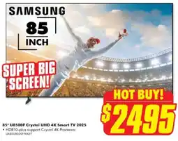 The Good Guys 85" U8500F Crystal UHD 4K Smart TV 2025 offer