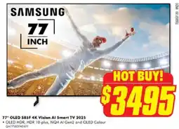 The Good Guys 77" OLED S85F 4K Vision Al Smart TV 2025 offer