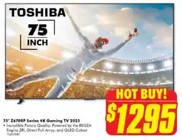 The Good Guys 75" Z670RP Series 4K Gaming TV 2025 offer