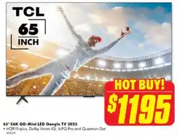 The Good Guys 65° C6K QD-Mini LED Google TV 2025 offer
