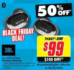 The Good Guys Live Free 2 True Wireless Earbuds offer