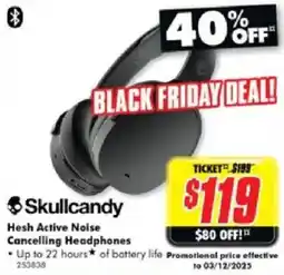 The Good Guys Hesh Active Noise Cancelling Headphones offer